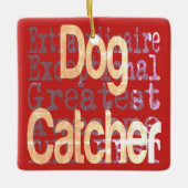 Ornement En Céramique Chien Catch Extraordinaire (Devant)