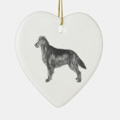 Ornement En Céramique Chien d'arrêt enduit plat (Droite)