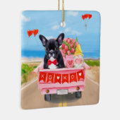 Ornement En Céramique Chien de la Saint-Valentin (Droite)