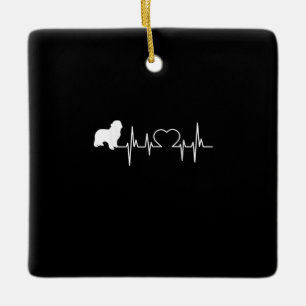 Ornement En Céramique Chien de Terre-Neuve Cadeau Amoureux des animaux