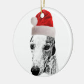 Ornement En Céramique Chien de whippet (Gauche)