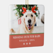 Ornement En Céramique Chien Noël Photo moderne Joyeux Pawlidays (Droite)