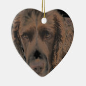 Ornement En Céramique Chiens Springer anglais (Droite)