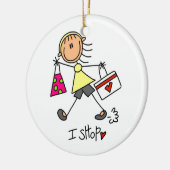 Ornement En Céramique Chiffre de l'étiquette d'achat (Gauche)