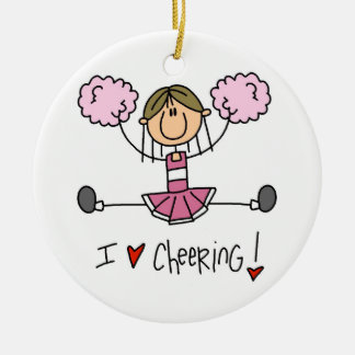 Ornement En Céramique Chiffre rose T-shirts et cadeaux de bâton de
