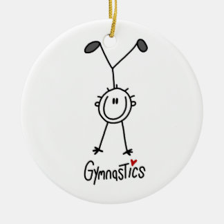 Ornement En Céramique Chiffre simple gymnaste de bâton