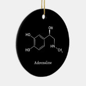 Ornement En Céramique Chimie moléculaire de l'épinéphrine adrénaline (Droite)