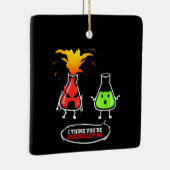 Ornement En Céramique Chimiste Chimie Laboratoire Vous Réagissez De Mani (Droite)