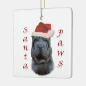 Ornement En Céramique Chine Shar-Pei Père Noël Paws (Gauche)