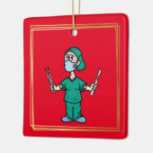 Ornement En Céramique Chirurgien de Noël (Gauche)