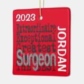 Ornement En Céramique Chirurgien Extraordinaire CUSTOM (Gauche)