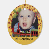 Ornement En Céramique Choo Choo Train 1er Noël de l'Ornement de conserva (Gauche)