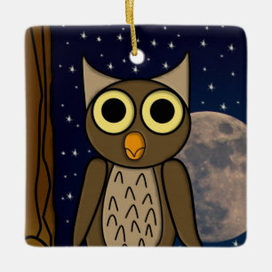 Ornement En Céramique chouette