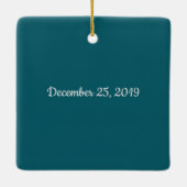 Ornement En Céramique Chouette toujours vous aimer l'ornement de Noël (Dos)