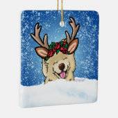 Ornement en céramique Chow Reindeer (Droite)