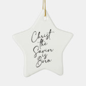 Ornement En Céramique Christ le Sauveur est né Silent Night Religieux C (Droite)