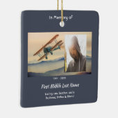 Ornement En Céramique Christian Memorial Keepsake Clouds Biplane Sky (Droite)