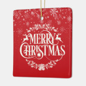 Ornement En Céramique Christmas Aunt, Auntie Definition Script Holidays (Gauche)