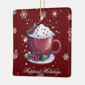 Ornement En Céramique Christmas Cup of Hot Chocolate | Red (Gauche)