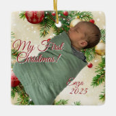 Ornement En Céramique Christmas Design (Devant)