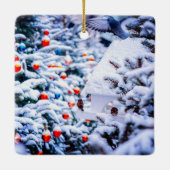 Ornement En Céramique Christmas Idyll éblouissant (Dos)