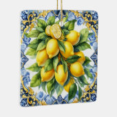 Ornement En Céramique Christmas Italian Lemons Ornament (Droite)