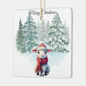 Ornement En Céramique Christmas Lamb Ornament (Gauche)