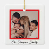 Ornement En Céramique Christmas Lamb Ornament (Dos)