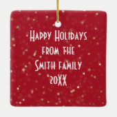 Ornement En Céramique Christmas Macaw Parrot With Martini Cocktail (Dos)