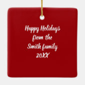 Ornement En Céramique Christmas Martini Cocktail (Dos)