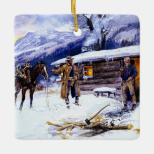 Ornement En Céramique "Christmas Meat" par Charles M Russell