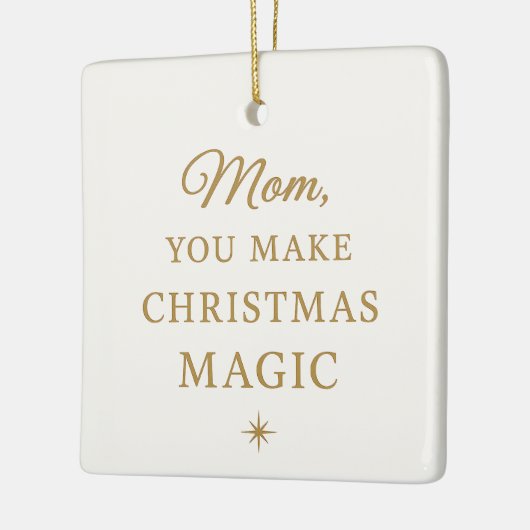 Ornement En Céramique Christmas Ornament for Mom – Magic Christmas (Gauche)