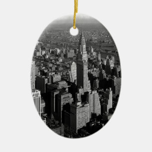 Ornement En Céramique Chrysler Building New York Manhattan