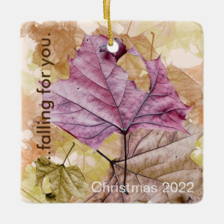 Ornement En Céramique "...chute pour vous" automne ORNAMENT