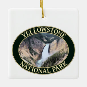 Ornement En Céramique Chutes de Lower Yellowstone au parc national Yello