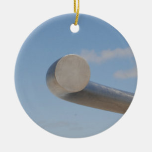 Ornement En Céramique Ciel bleu métallique