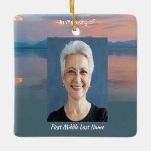 Ornement En Céramique Ciel du soir au coucher du soleil Crépuscule Mémoi