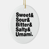 Ornement En Céramique Cinq saveurs de base (Droite)