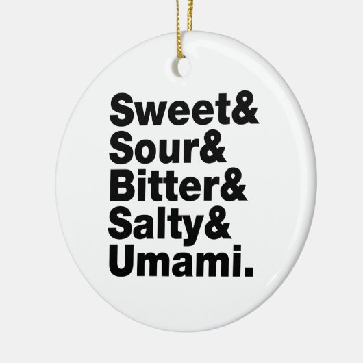 Ornement En Céramique Cinq saveurs de base (Gauche)