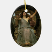 Ornement En Céramique Circe Offering the Cup to Ulysses par JW Waterhous (Dos)