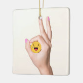 Ornement En Céramique Circle Game Ok Vous A Obtenu (Gauche)