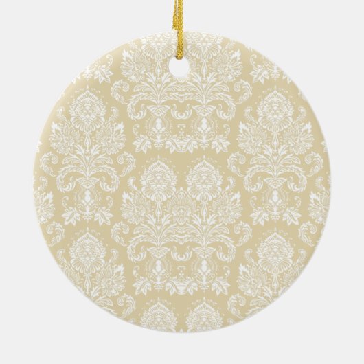 Ornement En Céramique Cire d'abeille Damas victorienne (Dos)