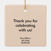 Ornement En Céramique Cirque du voyage (Dos)