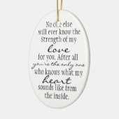 Ornement En Céramique Citation de mère (Gauche)
