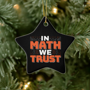 Ornement En Céramique Citation de professeur de mathématiques - En Math