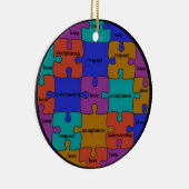 ORNEMENT EN CÉRAMIQUE CITATION INSPIRÉE DE CASSE-TÊTE (Droite)