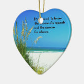 Ornement En Céramique Citation inspirée les bruits du silence (Gauche)