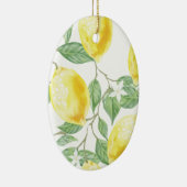 Ornement En Céramique Citron d'aquarelle (Droite)