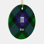 Ornement en céramique Clan Blair Tartan (Droite)