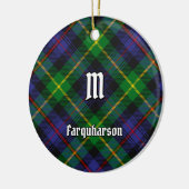 Ornement en céramique Clan Farquharson Tartan (Gauche)